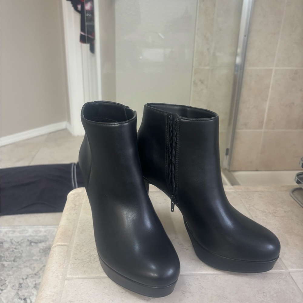 BCBGeneration Sleek Black Ankle Booties